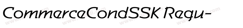 CommerceCondSSK Regu字体转换